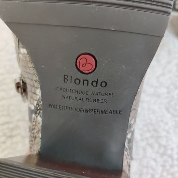 Blondo Snake Print Ankle Boots, size 8.5 - Picture 4 of 10